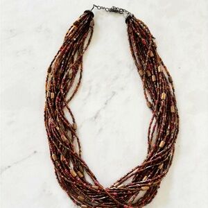 Beaded Multi-String Necklace